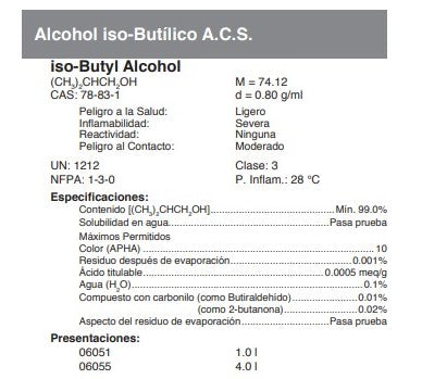 Alcohol iso-Butílico A.C.S.