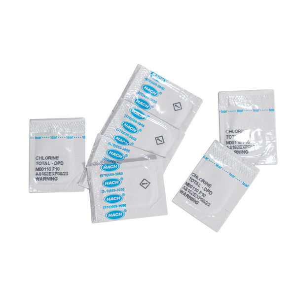 2105669  Cloro total, sobres de reactivo en polvo, 100/paquete, 10 mL