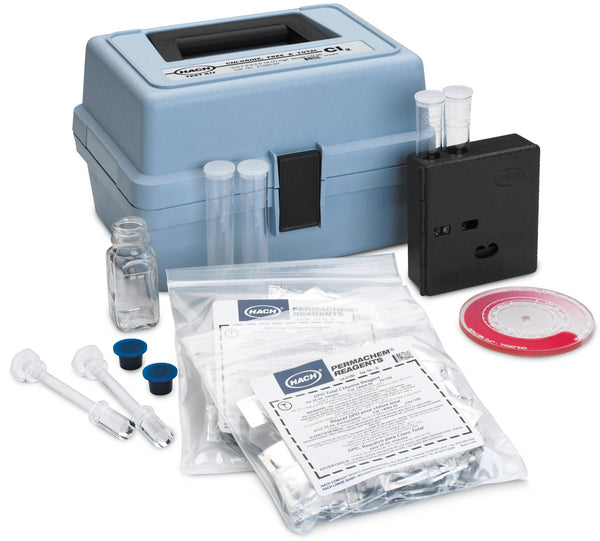 2129000 Chlorine, free + total; low range Test kit de Cloro libre y total (modelo CN-80)