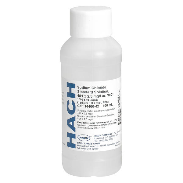 2307442 Solución estándar de conductividad, 18000 µS/cm, NaCl, 100 mL
