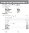 Acetato de Calcio Monohidratado A.C.S.