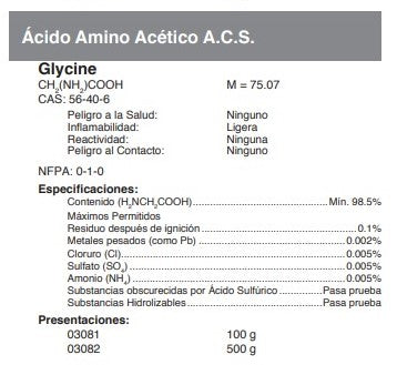 Ácido Amino Acético A.C.S.