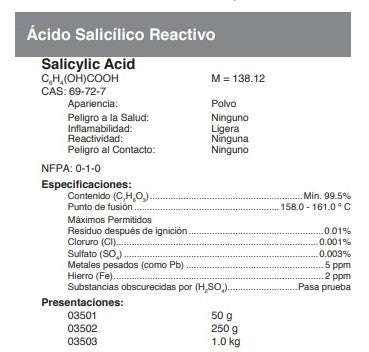 Ácido Salicílico Reactivo