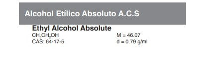 Alcohol Etílico Absoluto A.C.S