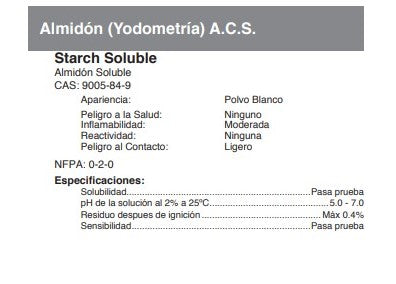 Almidón (Yodometría) A.C.S.