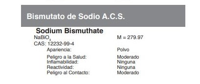 Bismutato de Sodio A.C.S.