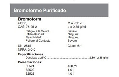 Bromoformo Purificado