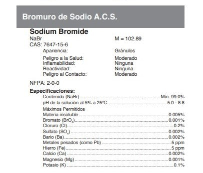 Bromuro de Sodio A.C.S.