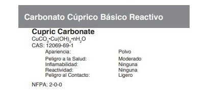 Carbonato Cúprico Básico Reactivo