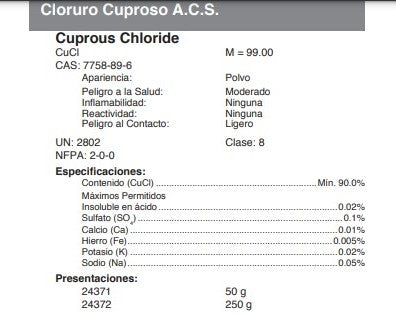 Cloruro Cuproso A.C.S.