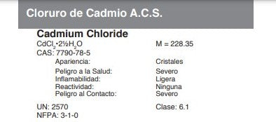 Cloruro de Cadmio A.C.S.