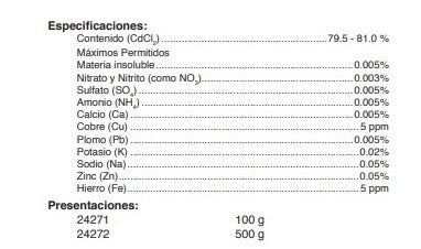 Cloruro de Cadmio A.C.S.