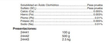 Cloruro Estañoso Dihidratado A.C.S.