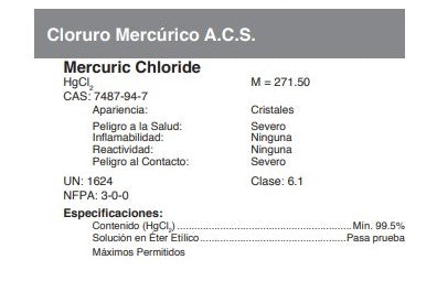 Cloruro Mercúrico A.C.S.