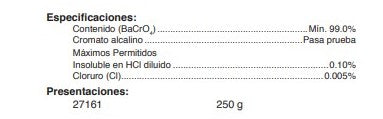 Cromato de Bario Reactivo