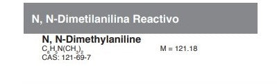 N, N-Dimetilanilina Reactivo