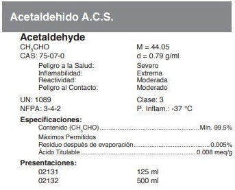 Acetaldehido A.C.S.