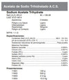 Acetato de Sodio Trihidratado A.C.S.