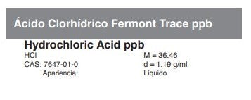 Ácido Clorhídrico Fermont Trace ppb