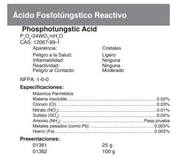 Ácido Fosfotúngstico Reactivo