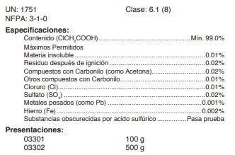 Ácido Monocloroacético A.C.S.