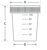 VASO DESECHABLE CLÍNICO