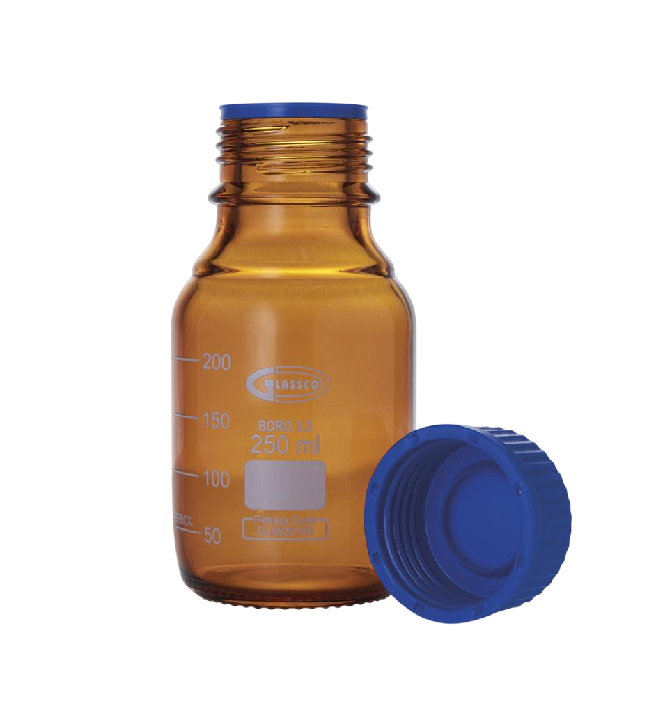 FRASCO DE LABORATORIO AMBAR GL 45
