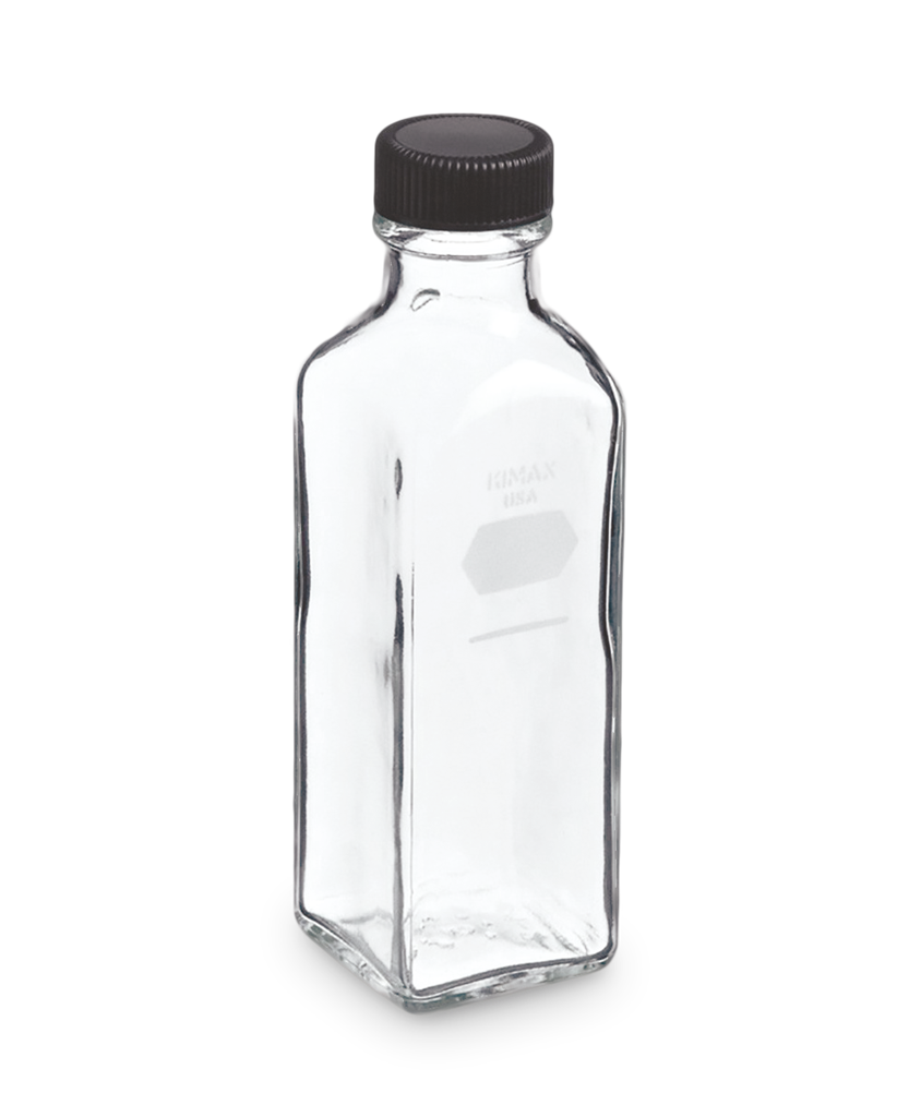 BOTELLA FORMA CUADRADA DE DILUCIÓN DE LECHE 200 ML