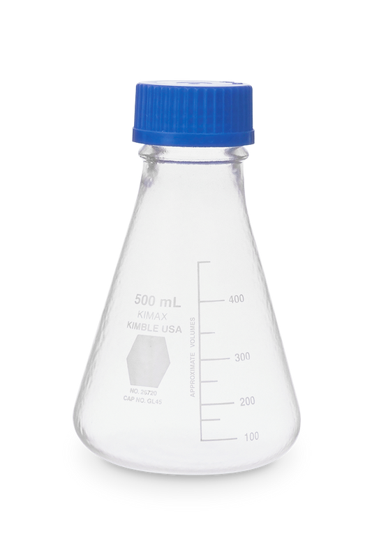 MATRAZ ERLENMEYER CON TAPA GL 45 1,000 ML