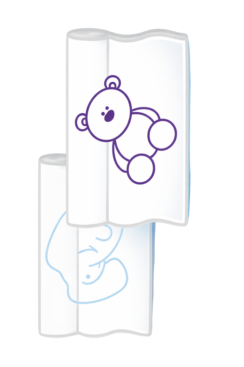 ROLLO ESTAMPADO DE CREPE 46 X 38