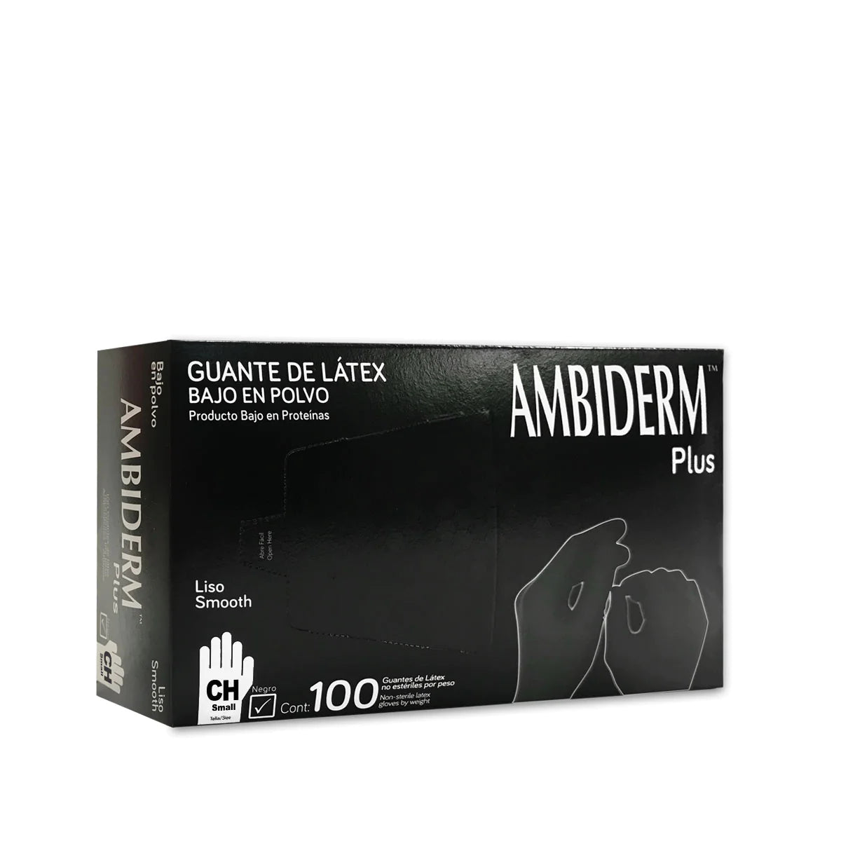 GUANTE PLUS NEGRO LISO