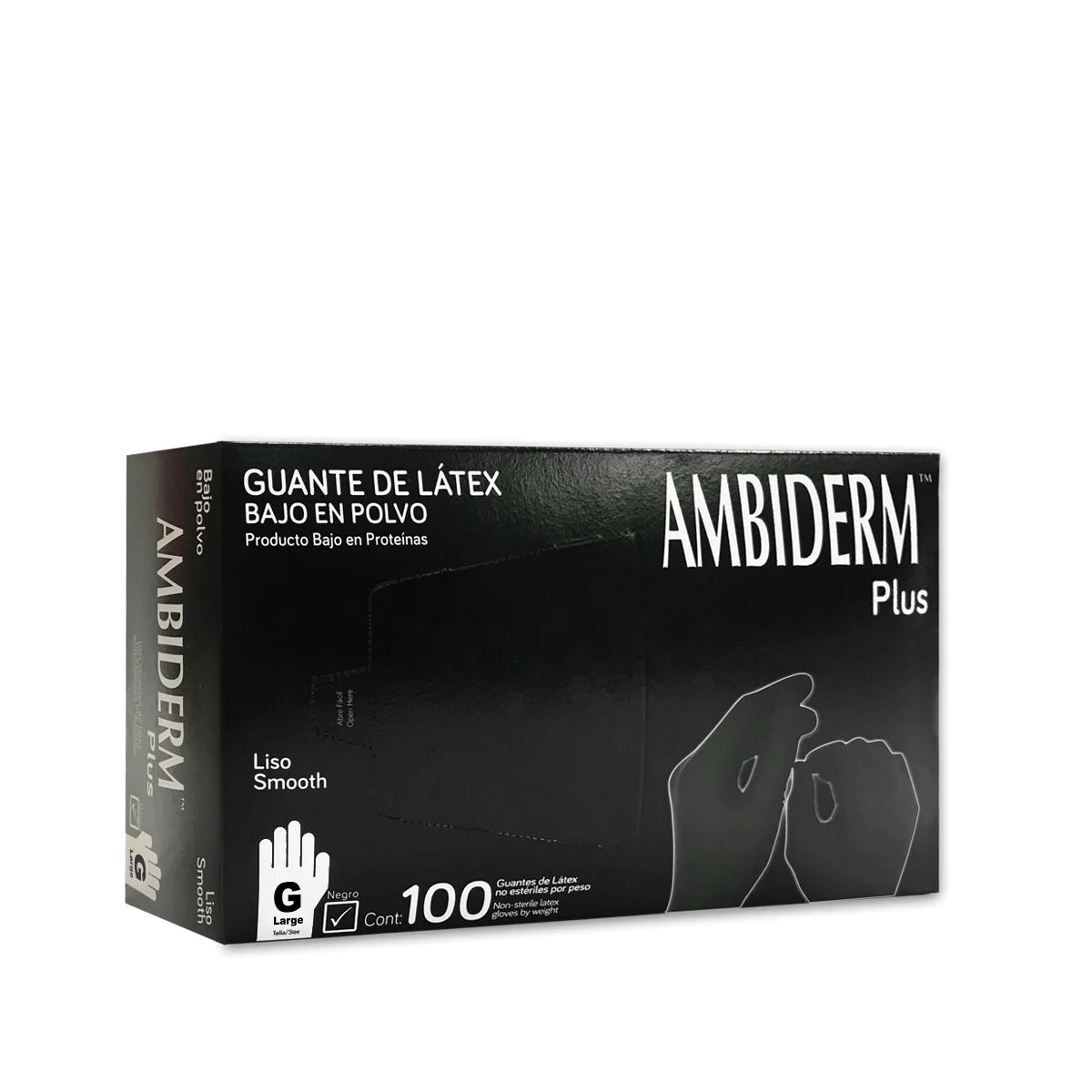 GUANTE PLUS NEGRO LISO